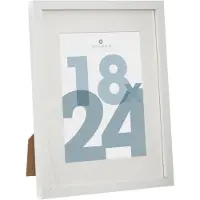 Atmosphera fotolijstje voor een foto van 18 x 24 cm - wit - foto frame Manu - modern/strak ontwerp - Fotolijsten