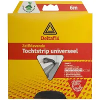 Deltafix Tochtstrip univ. tp zw 6mx9mmx7mm