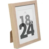 Atmosphera fotolijstje voor een foto van 18 x 24 cm - naturel - foto frame Eva - modern/strak ontwerp - Fotolijsten
