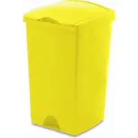 Addis Afvalbak 'Emma' - Afvalemmer Flip Bin - 50 liter - Geel