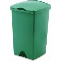 Addis Afvalbak 'Emma' - Afvalemmer Flip Bin - 50 liter - Groen