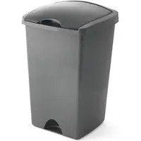 Addis Afvalbak 'Emma' - Afvalemmer Flip Bin - 50 liter - Antraciet