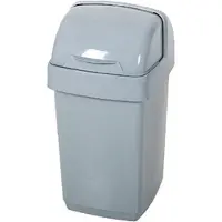 Addis Afvalbak 'Nox' - 100% Gerecycled - Roll Top Prullenbak - 10 liter - Licht Grijs