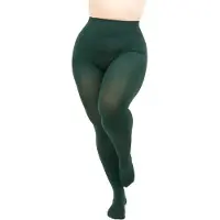 Giulia - Positive Micro 3D 70den Panty (enkel in grote maten) - Groen - 4XL