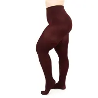 Giulia - Positive Micro 3D 70den Panty (enkel in grote maten) - Bordeaux - 3XL