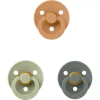 BIBS fopspeen 6-18 maand set 3 stuks Pumpkin,Pine en Sage maat 2