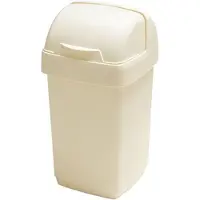 Addis Afvalbak 'Nox' - Roll Top Prullenbak - 10 liter - Crème