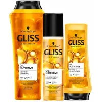 GLISS Oil Nutrive - Shampoo, Conditioner & Anti-klit Spray - Pakket