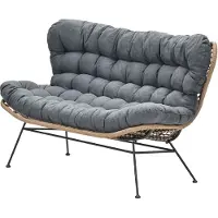 Garden Impressions Libelle 2-zits bank natural rotan/mystic grey