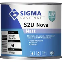 Sigma S2U Nova Matt - Op Kleur Gemengd - 0,5L - Lak