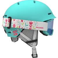 Salomon Skihelm Kids Player Combo Aruba Blue-49 - 53 cm