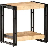 vidaXL Bijzettafel 40x30x40 cm ruw mangohout