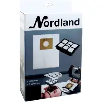 Nordland stofzuigerzakken voor NSC 9415 - 5 stuks + 1 HEPA filter