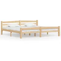 vidaXL Bedframe massief grenenhout 200x200 cm