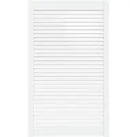 vidaXL Kastdeur met lamellen 99,3x59,4 cm massief grenenhout wit