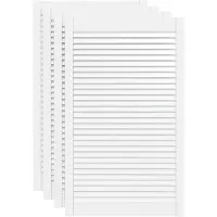 vidaXL Kastdeuren met lamellen 4 st 99,3x59,4 cm grenenhout wit