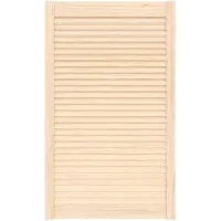 vidaXL Kastdeur met lamellen 99,3x59,4 cm massief grenenhout