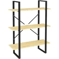 vidaXL Boekenkast met 3 schappen 80x30x105 cm massief grenenhout