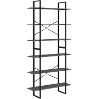 vidaXL Hoge kast 100x30x210 cm massief grenenhout grijs