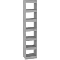 vidaXL Boekenkast/kamerscherm 40x30x198 cm grijs sonoma eikenkleurig