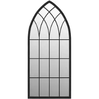 vidaXL Spiegel 100x45 cm ijzer zwart