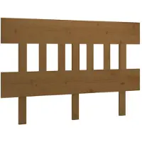 vidaXL Hoofdbord 138,5x3x81 cm massief grenenhout honingbruin