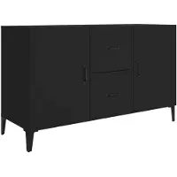 vidaXL Dressoir 100x36x60 cm bewerkt hout zwart