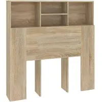 vidaXL Hoofdbordkast 100x19x103,5 cm sonoma eikenkleurig