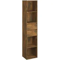 vidaXL Boekenkast 36x30x171 cm bewerkt hout gerookt eikenkleurig