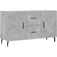 vidaXL Dressoir 100x36x60 cm bewerkt hout betongrijs