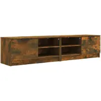 vidaXL Tv-meubelen 2 st 80x35x36,5cm bewerkt hout gerookt eikenkleurig