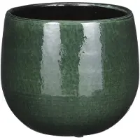 Mica Bloempot Pablo - Keramiek - Groen - 16x16x14cm