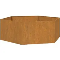 vidaXL Plantenbak roestig 138x120x45 cm cortenstaal