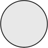 vidaXL Wandspiegel rond Ø40 cm zwart