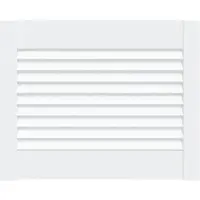 vidaXL Kastdeur met lamellen 39,5x49,4 cm massief grenenhout wit