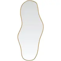 vidaXL Wandspiegel 90x40 cm goudkleurig