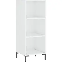 vidaXL Dressoir 34,5x32,5x90 cm bewerkt hout hoogglans wit