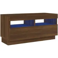 vidaXL Tv-meubel met LED-verlichting 80x35x40 cm bruin eikenkleur