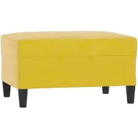 vidaXL Voetenbank 70x55x41 cm fluweel geel