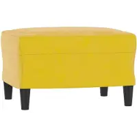 vidaXL Voetenbank 60x50x41 cm fluweel geel
