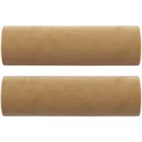 vidaXL Sierkussens 2 st 15x50 cm fluweel bruin