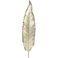 Décoris Decoratieve tak | | 79 x 12 x 0.5 cm (Varenblad, Goud)