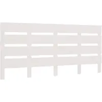 vidaXL Hoofdbord 120x3x80 cm massief grenenhout wit