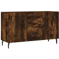 vidaXL Dressoir 100x36x60 cm bewerkt hout gerookt eikenkleurig