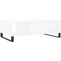 vidaXL Salontafel 104x60x35 cm bewerkt hout wit