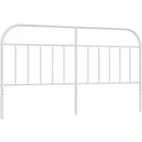 vidaXL Vervangend hoofdbord metaal wit 180 cm