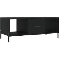 vidaXL Salontafel 102x50x40 cm bewerkt hout zwart