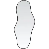 vidaXL Wandspiegel 80x35 cm zwart