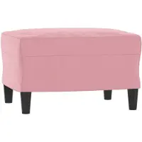 vidaXL Voetenbank 60x50x41 cm fluweel roze