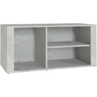 vidaXL Schoenenkast 100x35x45 cm bewerkt hout betongrijs